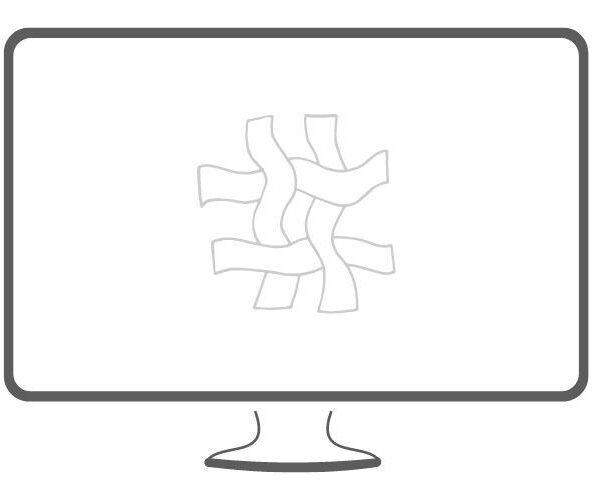 Illustration eines Desktop-Pc´s