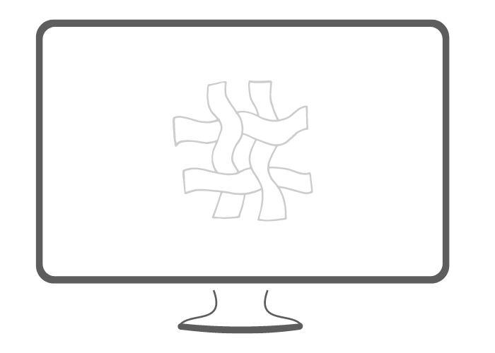 Illustration eines Desktop-Pc´s